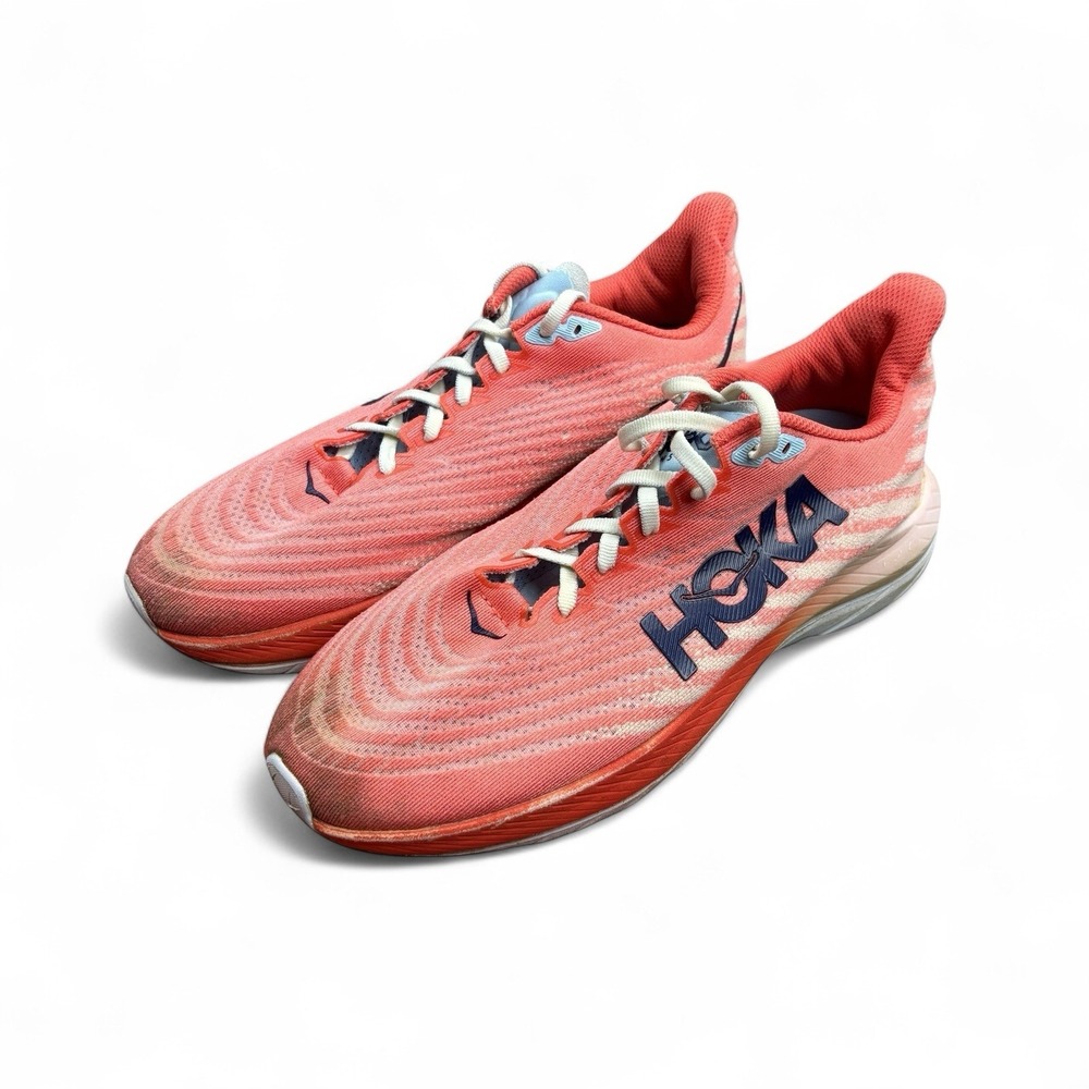 Hoka One One Mach 5 Running Shoes Women's Size 8.5B Peach Parfait Sneakers
